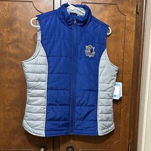 Women’s Dallas Mavericks Blue/Light Gray Vest by G-lll 4Her by Carl Banks - M